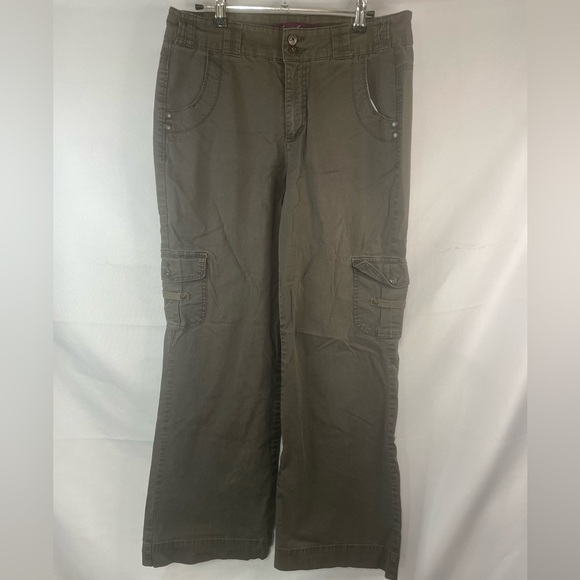 Gloria Vanderbilt brown wide leg slacks. Casual and sporty, size 10. - Picture 6 of 6